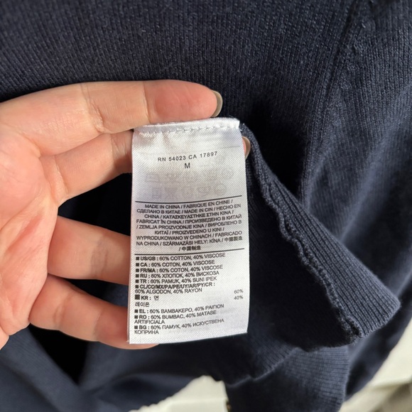 Banana Republic Navy Blue Women's Cardigan - Picture 4 of 5